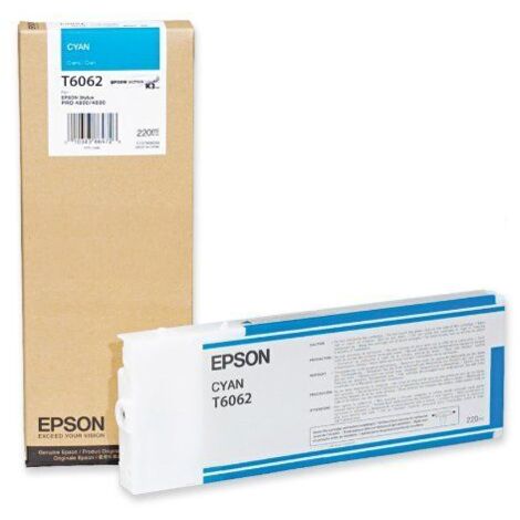 Epson Tintenpatrone cyan T 606  220 ml             T 6062 (1/2)