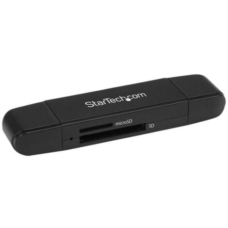 StarTech.com SDMSDRWU3AC Kartenleser USB 3.2 Gen 1 (3.1 Gen 1) Type-A/Type-C Schwarz (1/5)