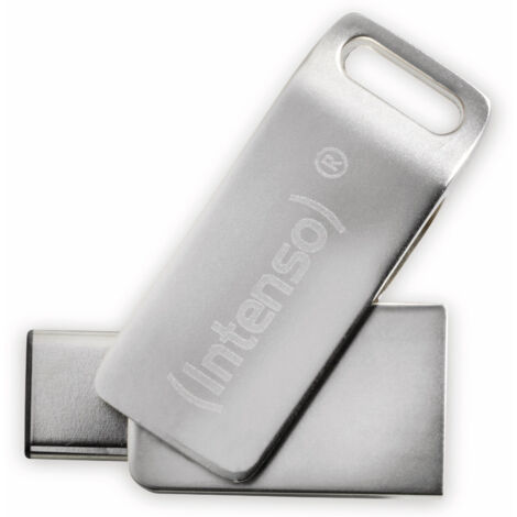 Intenso cMobile Line USB-Stick 64 GB USB Type-A / USB Type-C 3.2 Gen 1 (3.1 Gen 1) Silber (1/4)