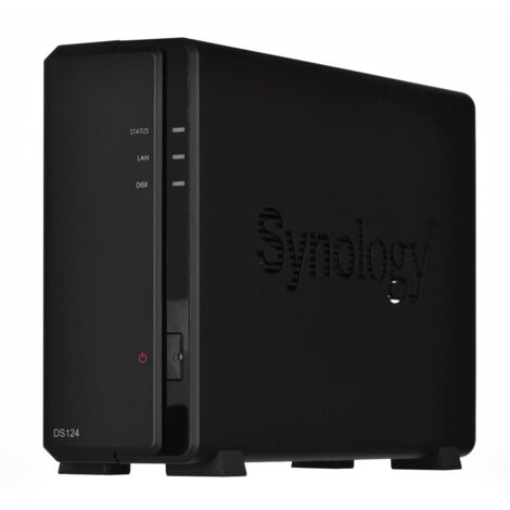 Synology DiskStation DS124 NAS & Speicherserver Desktop Ethernet/LAN Schwarz RTD1619B (1/5)