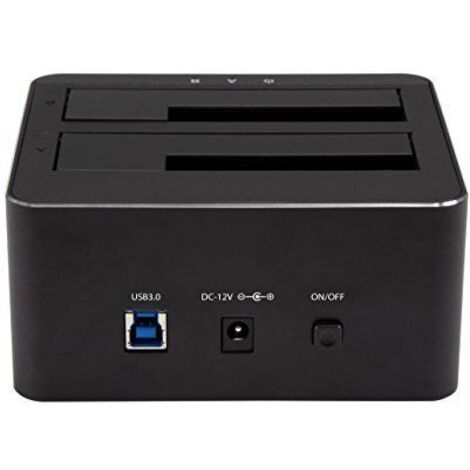 StarTech.com SDOCK2U33V Speicherlaufwerk-Docking-Station USB 3.2 Gen 1 (3.1 Gen 1) Type-B Schwarz (1/5)