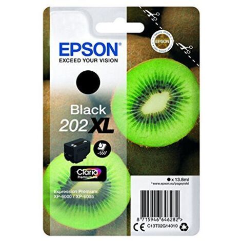 Epson Kiwi Singlepack Black 202XL Claria Premium Ink