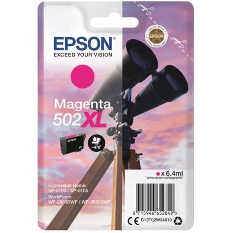 Epson Singlepack Magenta 502XL Ink (1/3)