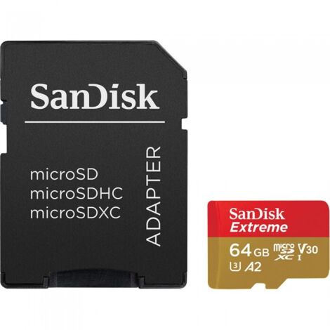 Sandisk Extreme microSDXC 64GB 170MB/s A2 V30 für Actioncam