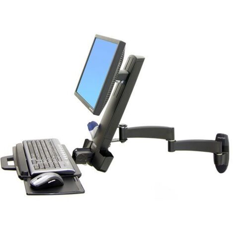 Ergotron 200 Series Combo Arm 61 cm (24") Schwarz Wand (1/3)