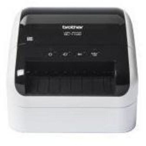 BROTHER Etikettendrucker Brother QL-1100c 101,6mm USB-B 2.0 USB-Host inkl. 2 Starter-Etikettenrollen(41 Einzel-Etiketten 103 x 164 mm Endlos-Etikett 62 mm x 8 m) Netzkabel USB-Kabel (1/2)