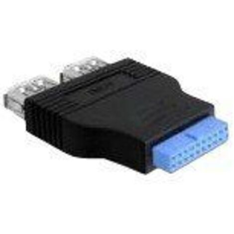 Delock USB 3.2 Gen 1 (USB 3.0) Adapter [1x USB 3.2 Gen 1 Buchse intern 19pol. (USB 3.0) - 2x USB 3.2 (1/5)