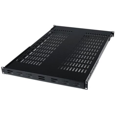 StarTech.com 19" Schwerlast Fachboden tiefenverstellbar für Serverschrank mit Lüftungsschlitzen (1/5)