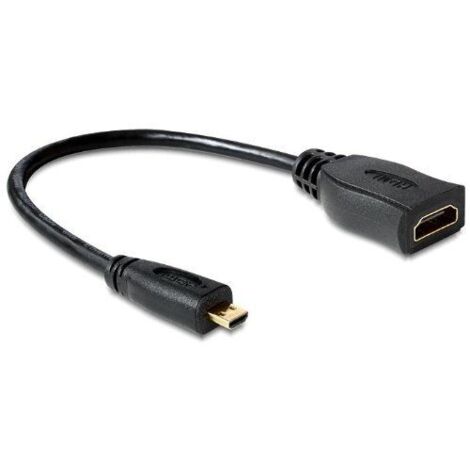 DeLOCK 65391 - 23 cm HDMI-Kabel, schwarz (1/5)