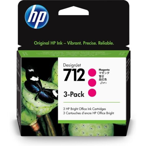 HP Inc. HP 712 3er Pack Magenta Tintenpatrone (3ED78A) (1/4)
