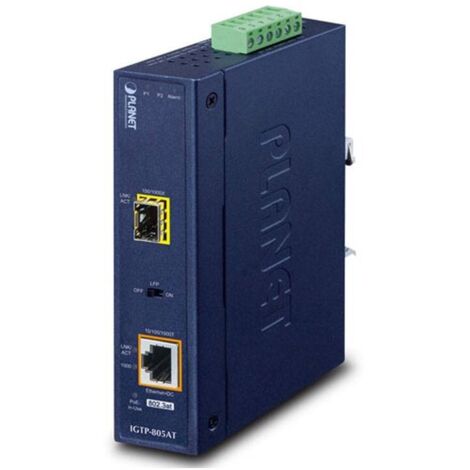 Medienkonverter 4 Power Industrie-PoE 10/100/1000BASE-T IGTP-805AT (1/2)