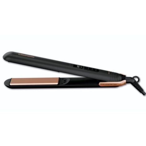 Grundig HS 7030 NaturaShine Straight & Curls, Haarglätter ,schwarz/roségold (1/5)