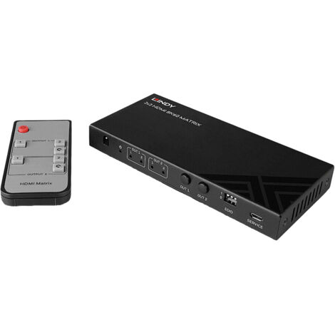 LINDY 38313 HDMI-Matrix-Switch 7680 x 4320 Pixel Schwarz (1/5)