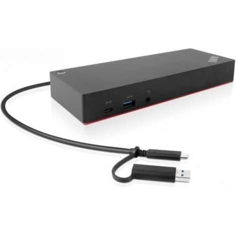 Origin Storage 40AF0135EU laptop-dockingstation & portreplikator Andocken USB 3.2 Gen 1 (3.1 Gen 1) Type-A + Type-C Anthrazit, Rot