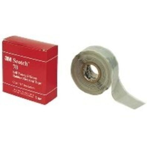 3M Deutschland Silikon Isolierband 25 mm x 9 m,hellgrau Scotch 70 25x9 (1/2)