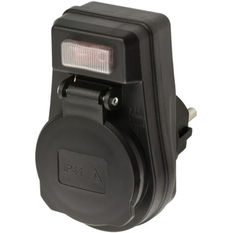 BRENNENSTUHL 1508280001 Adapter Schutzkontaktsteckdose mit Schalter im Po (1/3)
