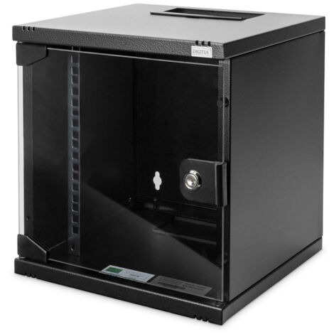 DIGITUS Wandschrank 6HE RAL9005 300mm tief DN-10-06U-B (1/4)