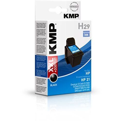 KMP H29 Tintenpatrone schwarz kompatibel mit HP C 9351 AE Druckerpatronen (1/2)