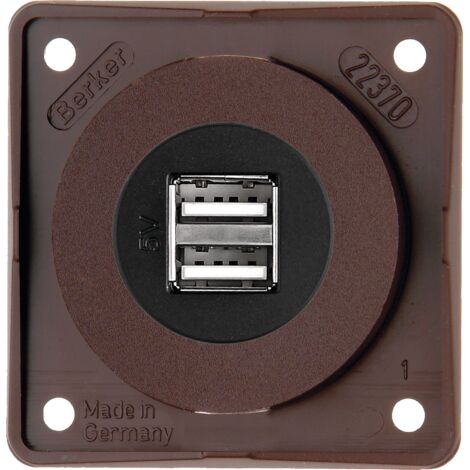Berker USB-Ladesteckdose 2fach anthrazit