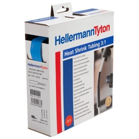 HellermannTyton WARMSCHRUMPFSCHL. DW    3METER (HIS-3-24/8 BLAU) (1/3)