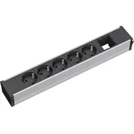 Bachmann Coni Large Aluminium Mehrfachsteckdose Winkel 35° (1/2)