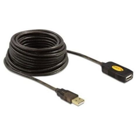 Delock USB-Kabel  USB 2.0 USB-A Stecker, USB-A Buchse 10.00 m Schwarz  82446 (1/5)