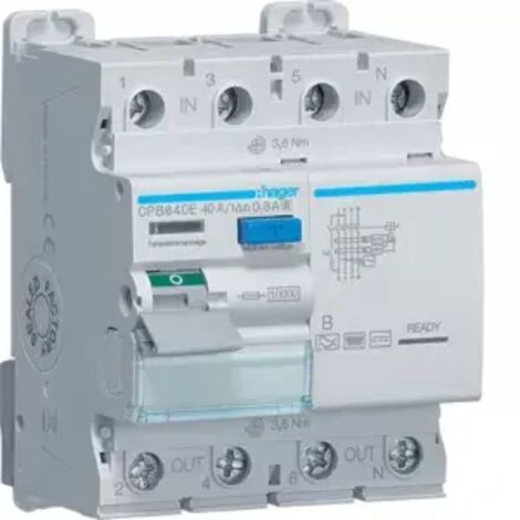 Hager FI-SCH. 3/N 10KA 40A 300MA B/S (CPB640E) (1/2)