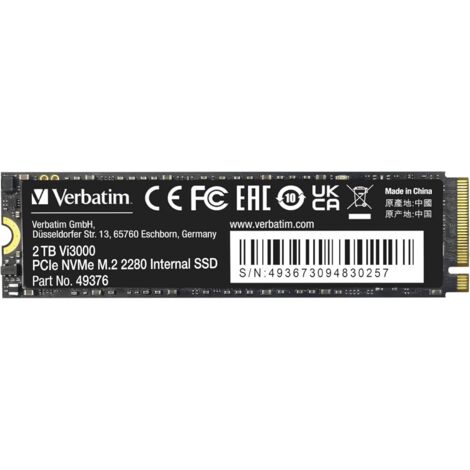 Verbatim Vi3000 M.2 1 TB PCI Express 3.0 NVMe (1/2)