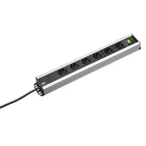 Bachmann HANDWERKERLEISTE 6xCEE7/3 1xSchalter 2,0m CEE7/7 300.008 (1/2)