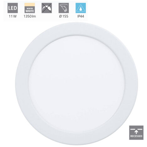 EGLO LED-EINBAUSPOT Ø166 WS 3000K'FUEVA 5' (99203) (1/5)