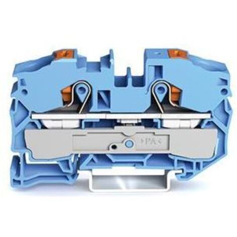 2-Leiter-Durchgangsklemme mit Drücker 16 mm², blau 2216-1204 (1/2)