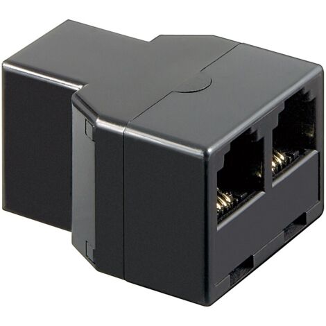 Goobay ISDN T-Adapter - RJ11/RJ14-Buchse (6P4C) 2x RJ11/RJ14-Buchse (6P4C) (1/3)