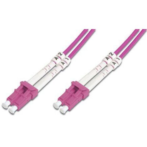 DIGITUS LWL Patchkabel LC - LC 5.00m Multimode Duplex OM4 (DK-2533-05-4) (1/4)