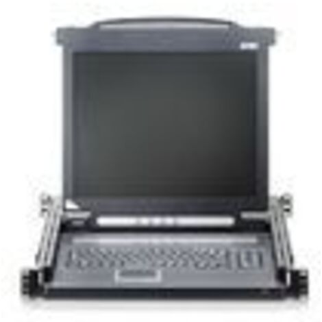 ATEN CL1000M Konsolenregal 43,2 cm (17") 1280 x 1024 Pixel Metall, Kunststoff Schwarz 1U (1/3)