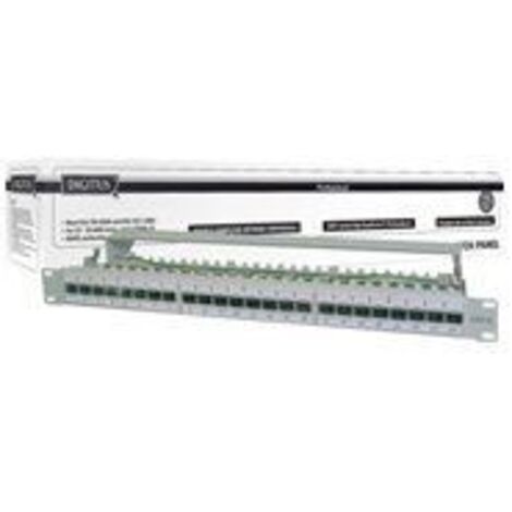 DIGITUS DN91624 - Patchpanel, 19'', 24-Port, Cat.6a, 1 HE (DN-91624S-EA) (1/3)