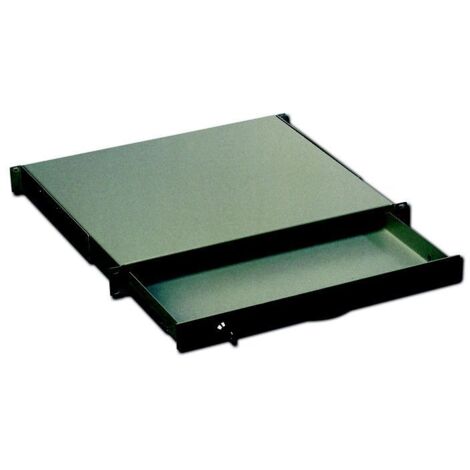DIGITUS Digitus 1HE Tastatureinschub & Dokumentenablage für 483 mm (19')-Schränke sw (DN-19 KEY-1U-SW) (1/3)