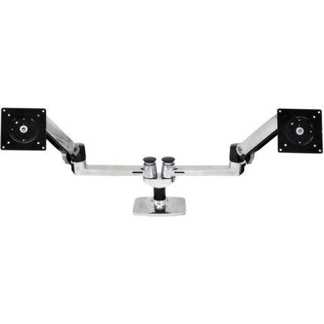 ERGOTRON LX Montagearm fuer 2 Monitore nebeneinander poliertes Aluminium (45-245-026) (1/4)