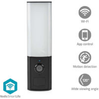 Smartlife auenkamera wi fi umgebungslicht full hd 1080p ip65 cloud storage optional microsd not enthalten onvif 100 - 240 v ac mit bewegungssensor nachtsicht schwarz