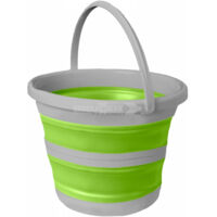 Brunner Faltbarer Eimer Drum 10 grün-grau