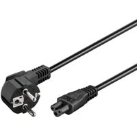GOOBAY Netzkabel mit Kleeblattstecker NK 114 S-180, 1,8 m, schwarz, 90°