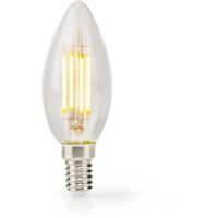 Led lampe e14 ljus 45 w 470 lm 2700 k dimbar varm vit retrostil 1 m tydlig