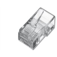 Digitus A-MO 8/8 SR Modularstecker, für Rundlitzenkabel, 8P8C, ungeschirmt, CAT 5e, RJ45