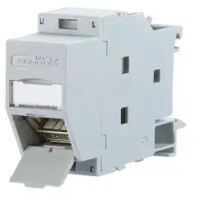BTR METZ CONNECT 130B117003-E NETZWERKDOSE HUTSCHIENE CAT 6A LICHTGRAU (RAL 7035)