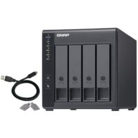 4-Bay QNAP TR-004 - 2.5/3.5 Zoll - Serial ATA II - 0.1.5.10.JBOD - 3.2 Gen 1 (3.1 Gen 1) - USB Typ-C Gehäuse