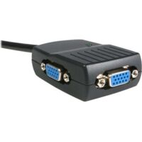 Video-Verteilerkabel VGA 1x (M) zu 2x (F) - USB-betriebener VGA-Splitter - 1x VGA (M) zu 2x VGA (F) - Schwarz - ST122LE