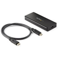 StarTech.com M2E1BRU31C Speicherlaufwerksgehäuse Schwarz