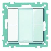 Merten M Minimalistischer weisser Wandschalter mit zwei Wegen
