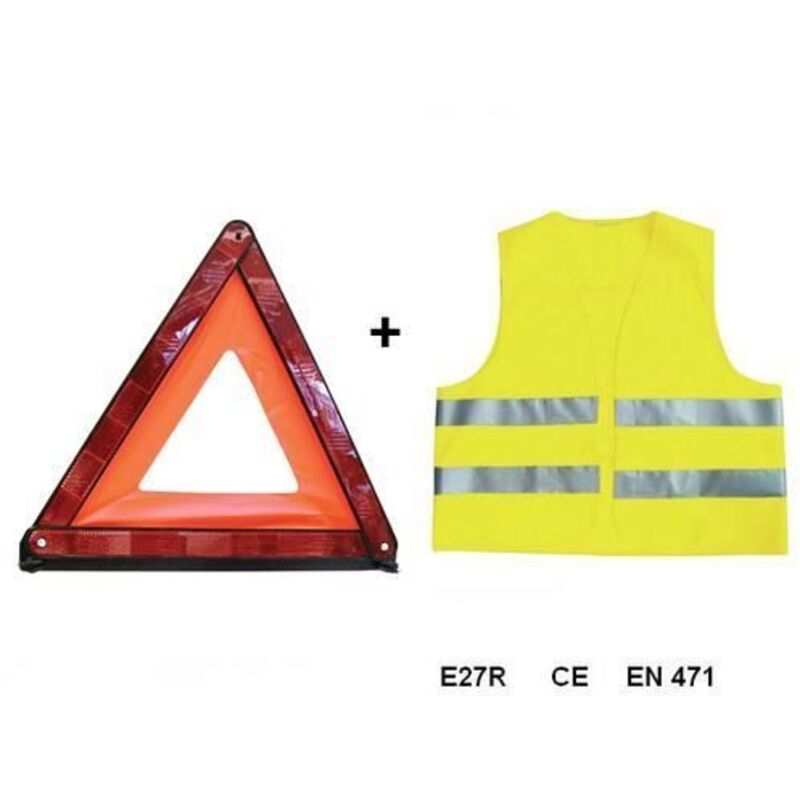 Holthaus Triangle De Sécurité Nano - Triangle De Présignalisation Voiture Homologué