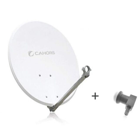 Antenne ACIER Cahors ANT 65HD + LNB Single - 65 CM, Gain 36,3 dB, 12,625 GHz (1/2)