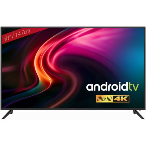 TV 58 pouces UHD 4K - Redline RT-58 – Ecran DLED, Résolution 3840x2160p, Taille 148 cm (1/5)